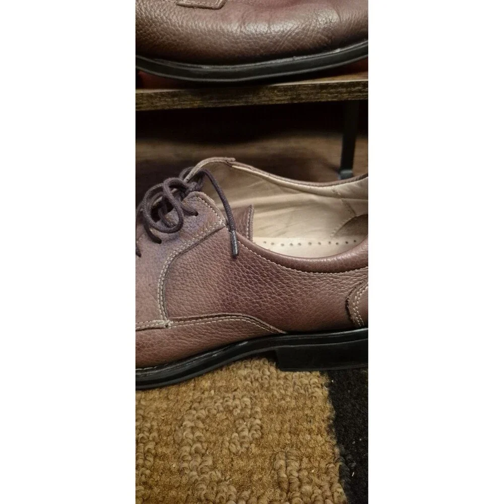 Studio Belvedere Men's Size 11D BayBridge Pebbled Brown Leather Split Toe EUC